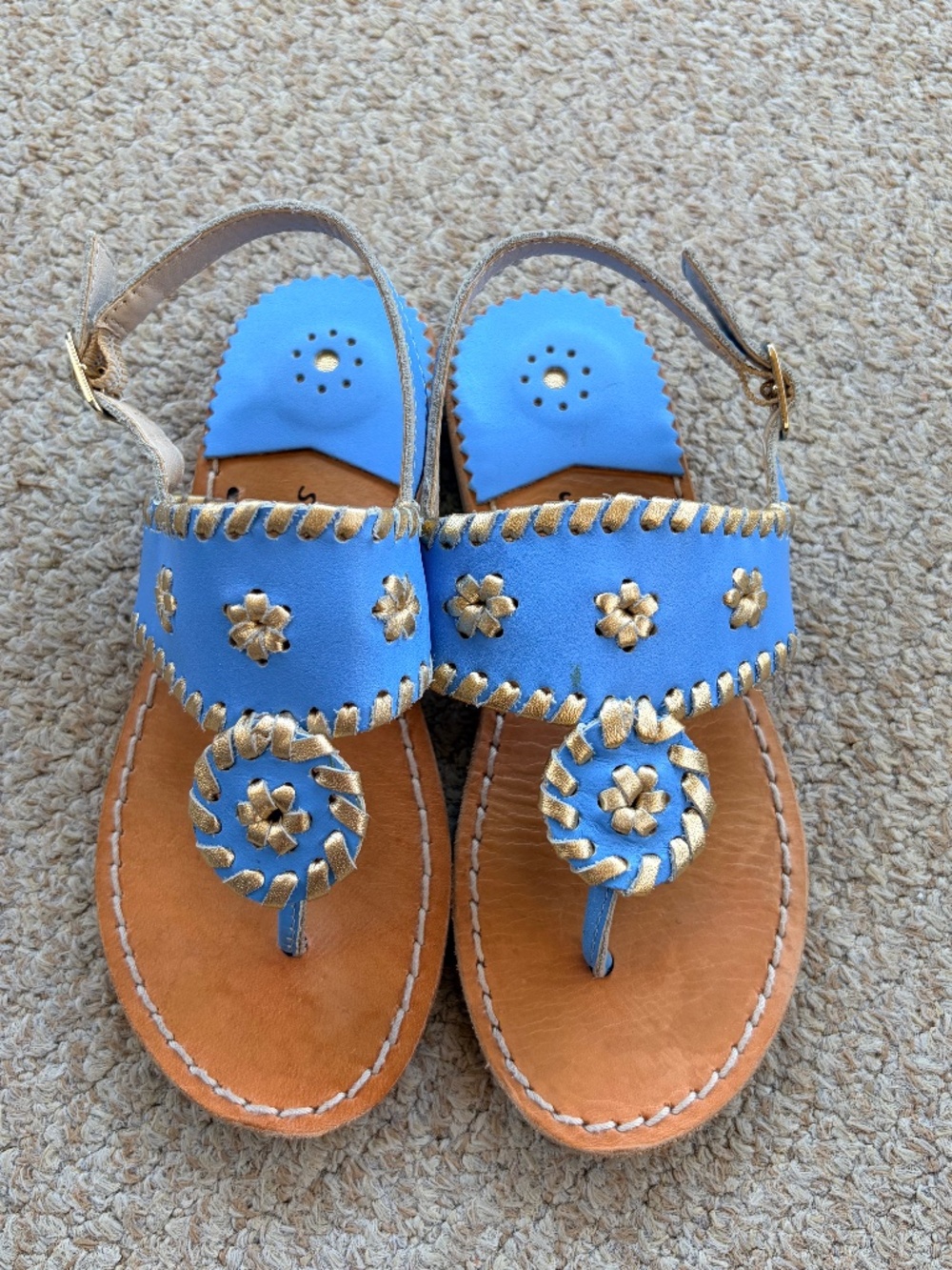 GIRLS Jack Rogers Little Miss Hollis Sandals Size 12